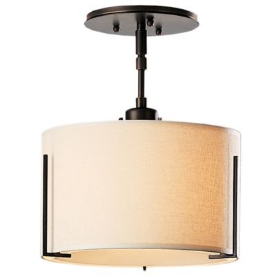 Exos Single Shade Semi-Flushmount Small by Hubbardton Forge - Starlight Lighting USA and Canada